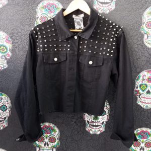 Cazadora vaquera negra