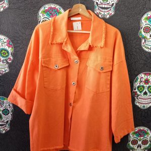 Sobrecamisa vaquera naranja